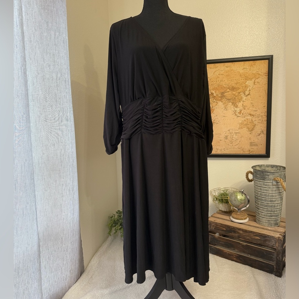 NY Collection black dress 2X